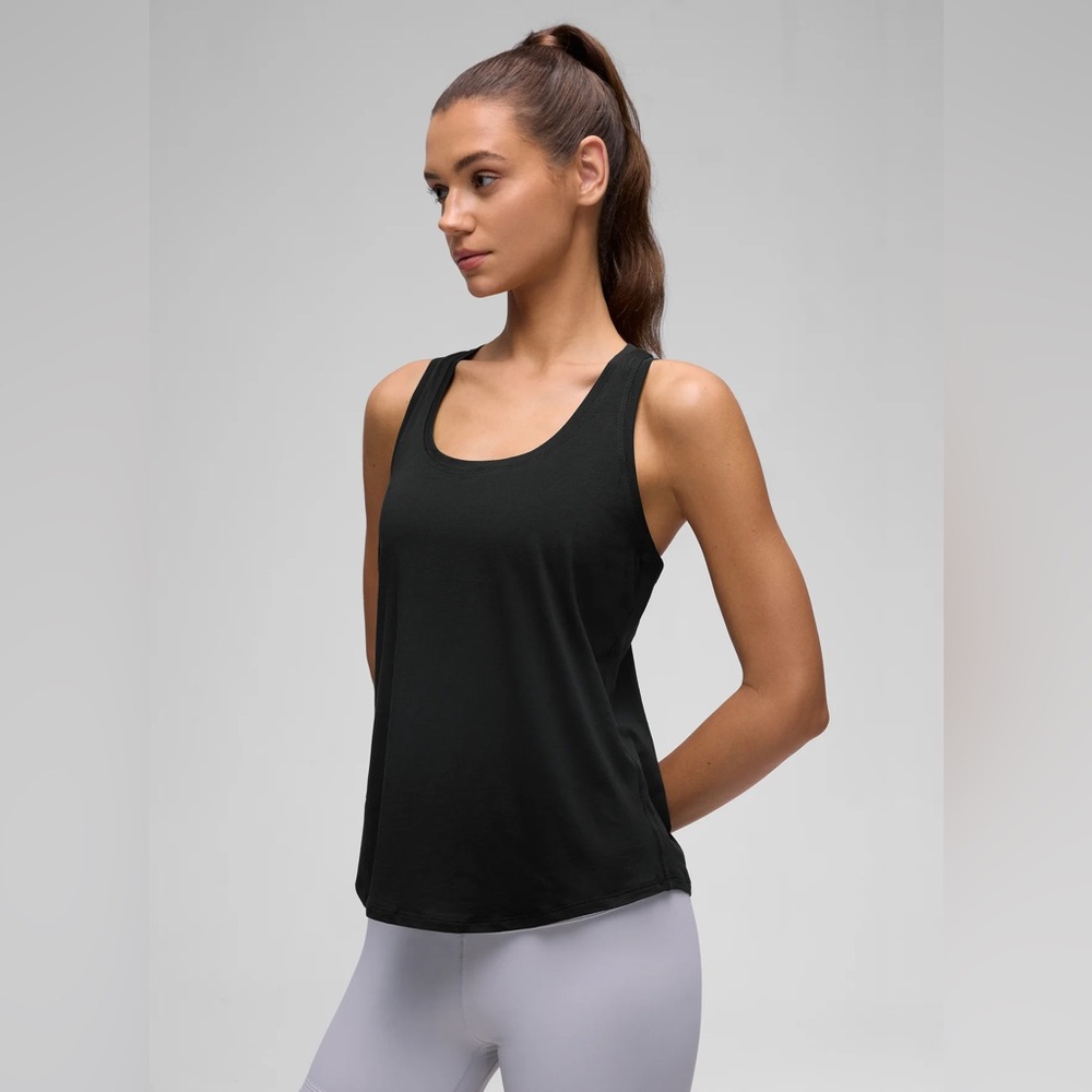 CRZ YOGA Black Racerback Tank Top